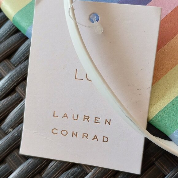 SIZE 9 PRIDE SANDALS RAINBOW FLIP FLOPS WHITE STRAPS FLAT SLIP ON SANDALS STRIPE - Picture 3 of 8